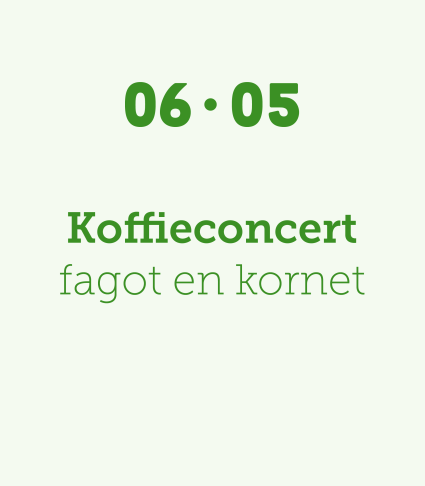 Koffieconcert fagot en kornet