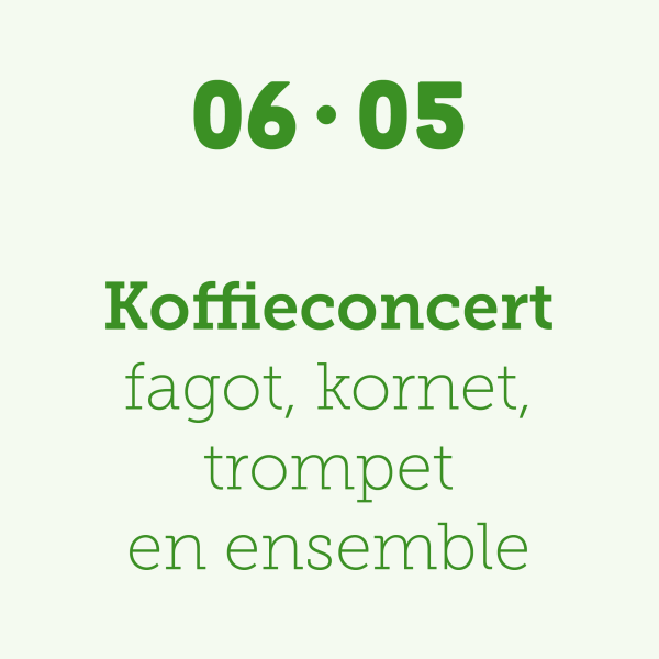 PF 6/05 - Koffieconcert fagot, kornet, trompet en ensemble