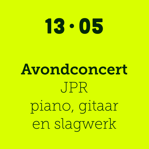 Avondconcert JPR piano, gitaar & slagwerk